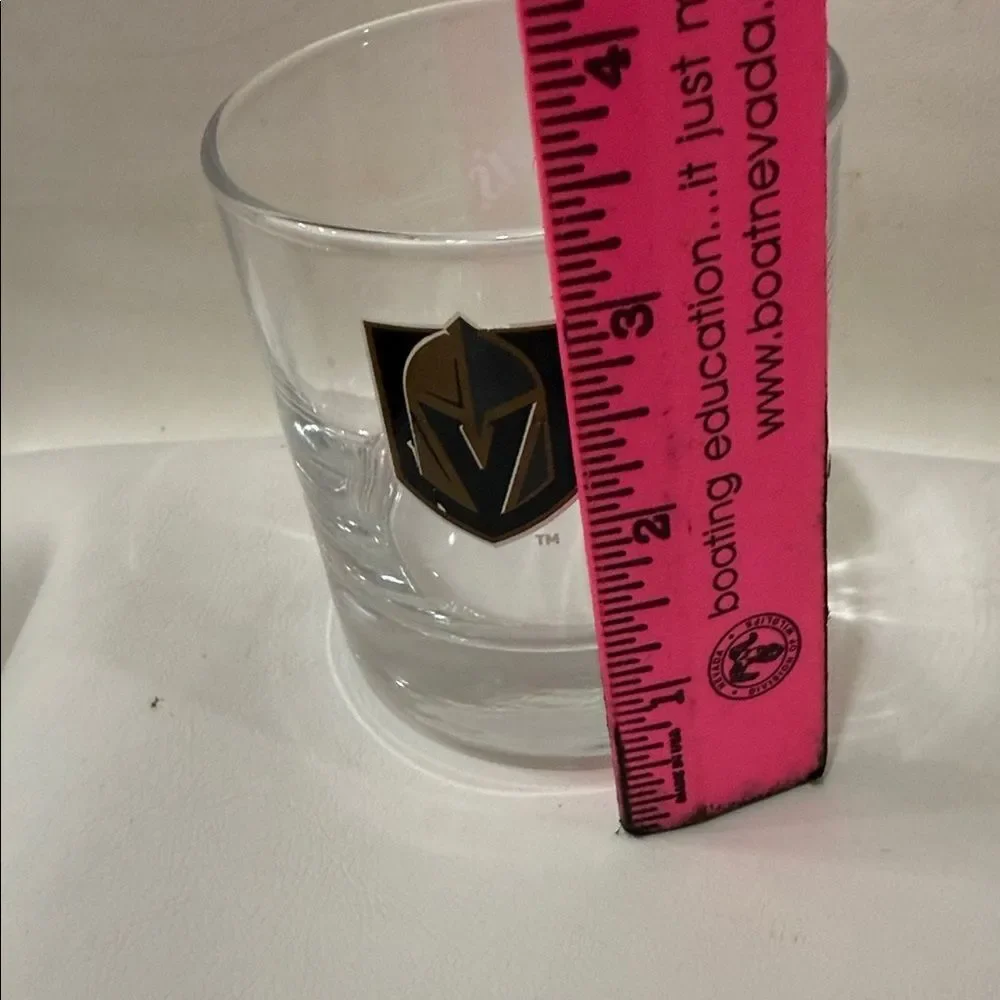 VGK Jack Daniel’s One 8 Ounce Glass Whiskey Rocks Cocktail Bar Las Vegas Hockey